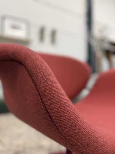 Tulip fauteuil midi rood stof - afbeelding 5