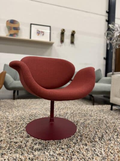 Tulip fauteuil midi rood stof - afbeelding 6