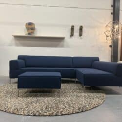 Bloq Hoekbank Ploegwool blauw