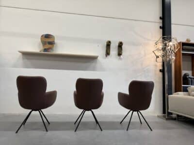 Madison eetkamerstoelen stof leer - afbeelding 7