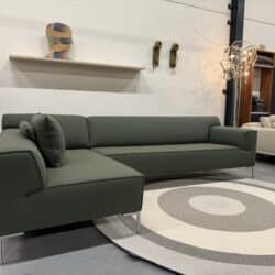 Bloq Hoekbank Ploegwool groen