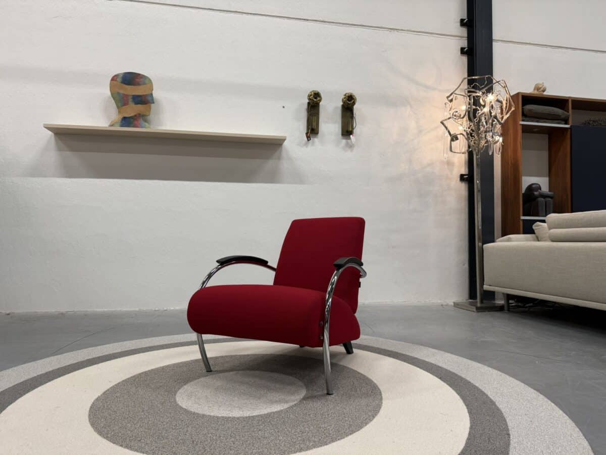 5470 fauteuil vidar stof rood
