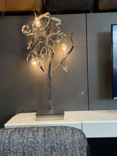 Delphinium tafellamp nikkel - afbeelding 3