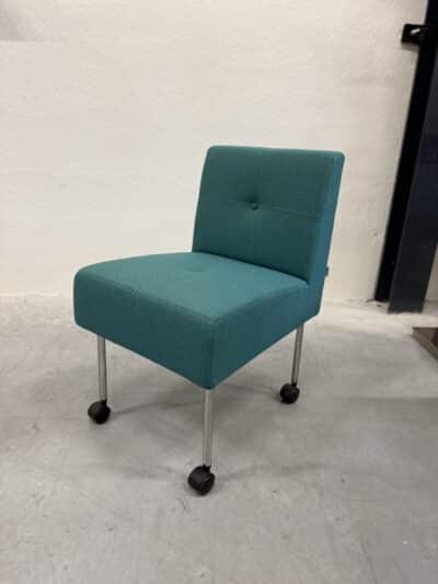 7714 knopenstoel stof groen - afbeelding 2