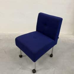 7714 Knopenstoel Stof Donkerblauw