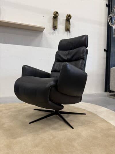 Arva e lounge relax fauteuil zwart