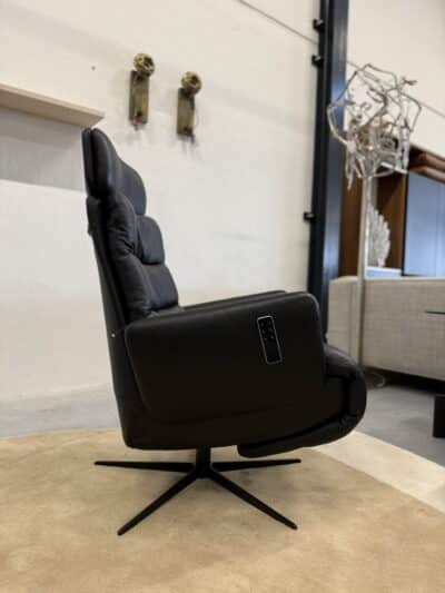 Arva e lounge relax fauteuil zwart - afbeelding 4