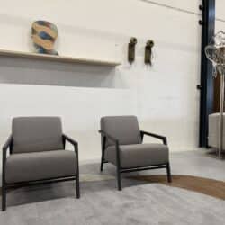 2 Showmodel Splinter fauteuils stof