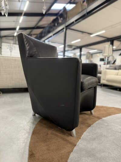 Dolcinea fauteuil zwart leer - afbeelding 4