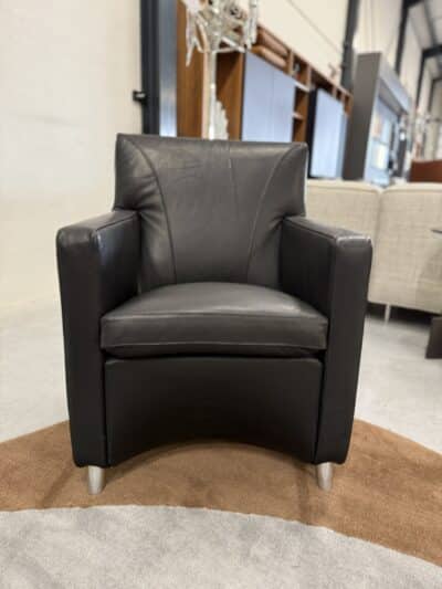 Dolcinea fauteuil zwart leer