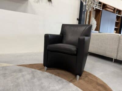 Dolcinea fauteuil zwart leer - afbeelding 7