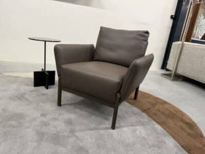 Enna fauteuil senso walnut leer