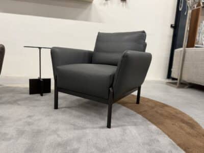 Enna fauteuil raffino shark leer - afbeelding 3