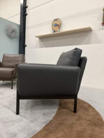 Enna fauteuil raffino shark leer - afbeelding 5