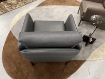 Enna fauteuil raffino shark leer - afbeelding 6