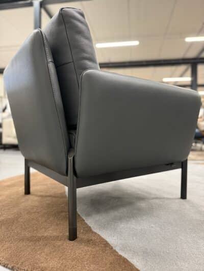 Enna fauteuil raffino shark leer - afbeelding 7