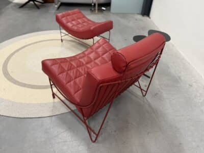 Volare fauteuil rood leer - afbeelding 7