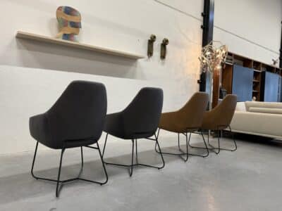 4 vico lazy eetkamerstoelen country leer - afbeelding 7
