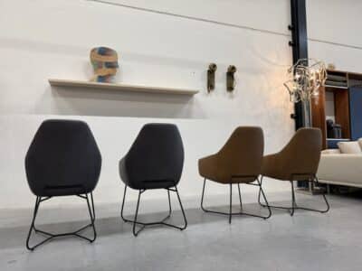 4 vico lazy eetkamerstoelen country leer - afbeelding 8