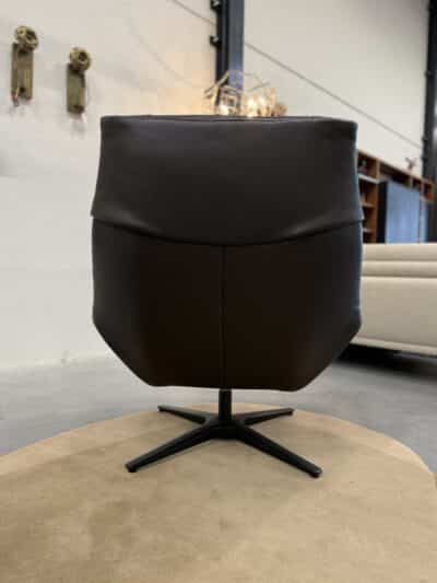 De sede 149 fauteuil met voetenbank bruin leer - afbeelding 7