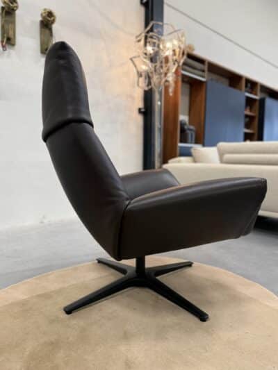 De sede 149 fauteuil met voetenbank bruin leer - afbeelding 9