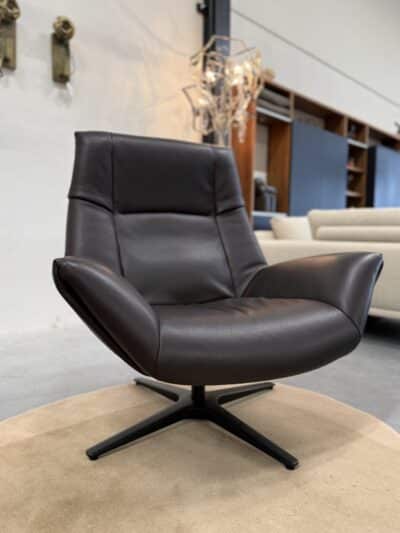 De sede 149 fauteuil met voetenbank bruin leer - afbeelding 10