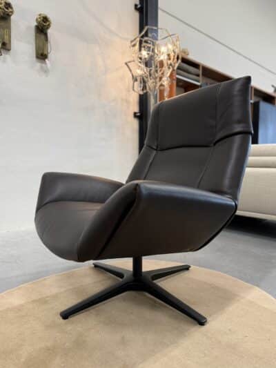 De sede 149 fauteuil met voetenbank bruin leer - afbeelding 11