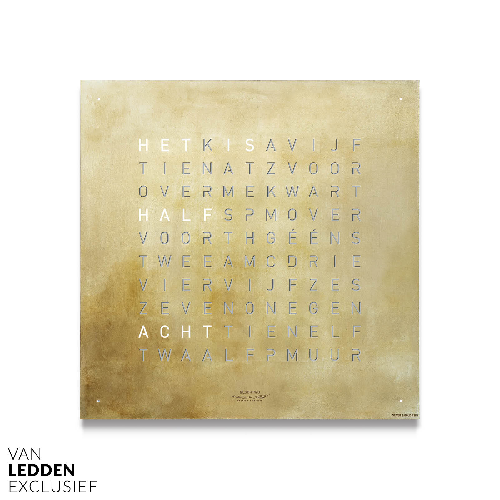 Van ledden exclusief - vanledden qlocktwo classic27 min