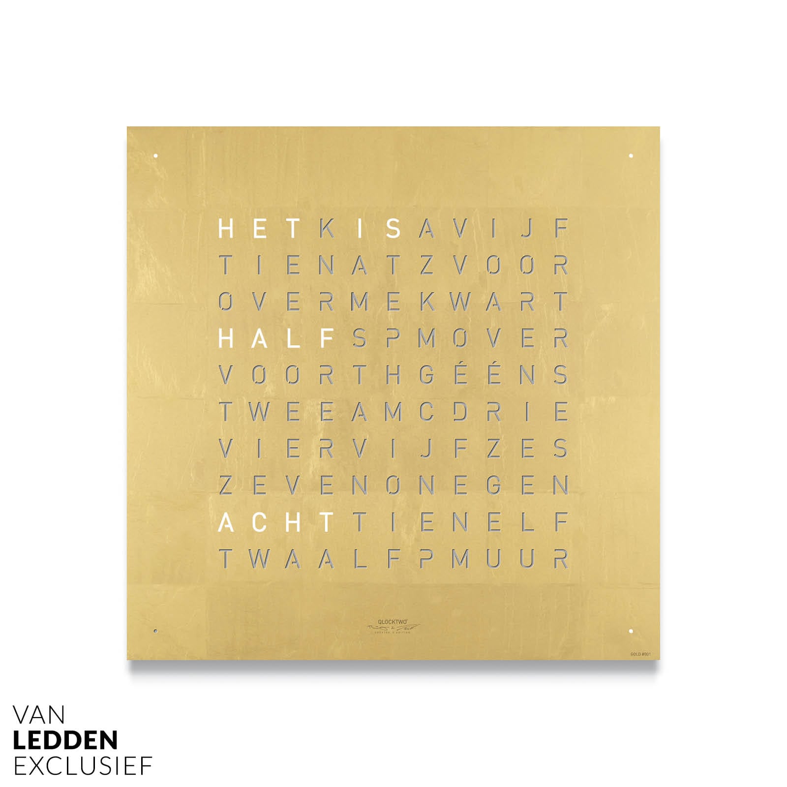 Van ledden exclusief - vanledden qlocktwo classic9 min