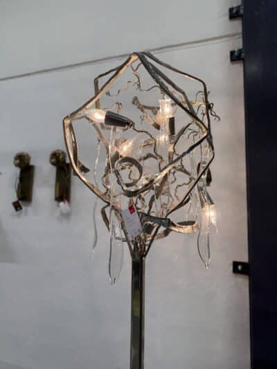 Delphinium vloerlamp nikkel - afbeelding 2