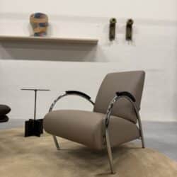 5770 Fauteuil Taupe leer